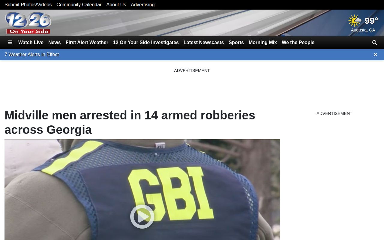 WRDW Glascock County sourcing-chain crime story with sheriff and GBI references